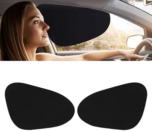 2-Pack Car Side Window Sun Shade | Black Gel Electrostatic UV Protection by Unknown