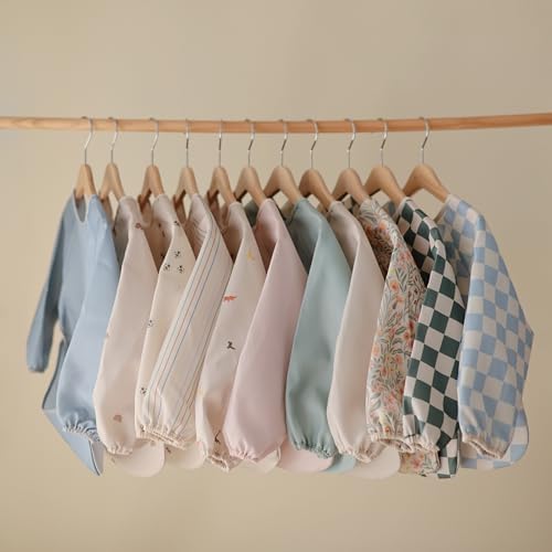 mushie Long Sleeve Baby Bib | Water Resistant Adjustable Fit - Image 5