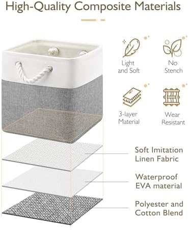Patvingot 11-Inch Fabric Cube Storage Bins - Image 3