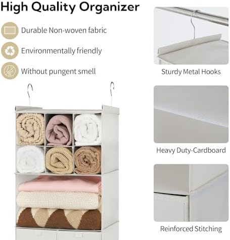GRANNY SAYS 4-Shelf Hanging Closet Organizer - Image 6
