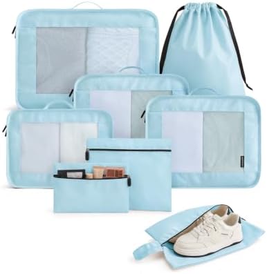 LIGHT FLIGHT 8 Set Packing Cubes by LIGHTFLIGHT