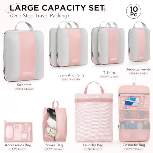 OlarHike 10-Pack Compression Packing Cubes - Image 2