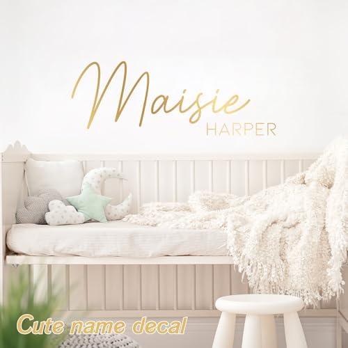 Boao Personalized Name Letter Wall Decal, Full Name, Extra Larger - Image 4