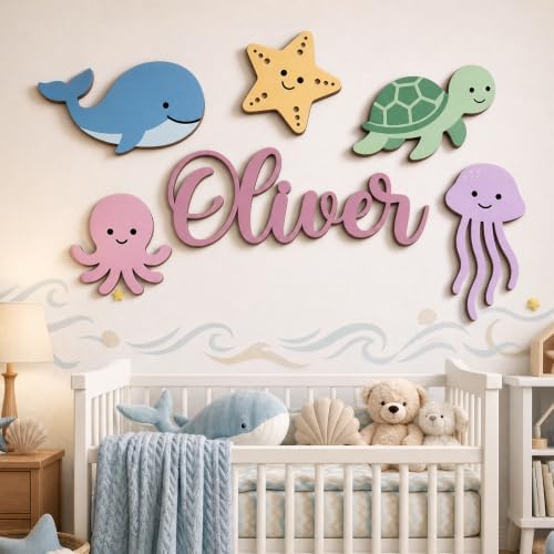 Personalized Wooden Name Sign for Nursery by Challengebutfun