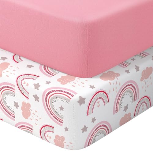 Pack N Play Sheets Fitted, Mini Crib Sheets, Breathable Soft Unisex Playard by Unknown