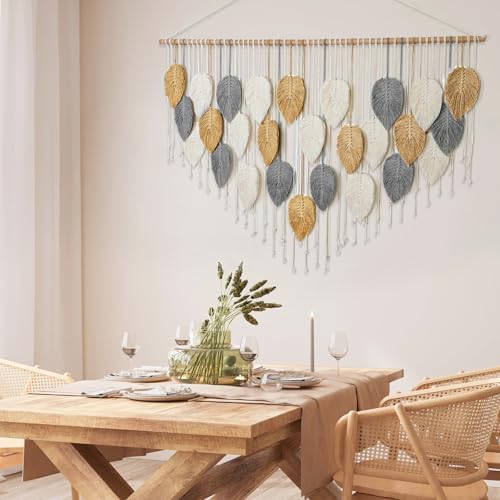 Large Macrame Wall Hanging Boho Woven Tapestry Chic Modern Home Decorations - Image 4