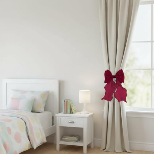 2 Pack French Lace Bow Curtain Tiebacks - Image 5