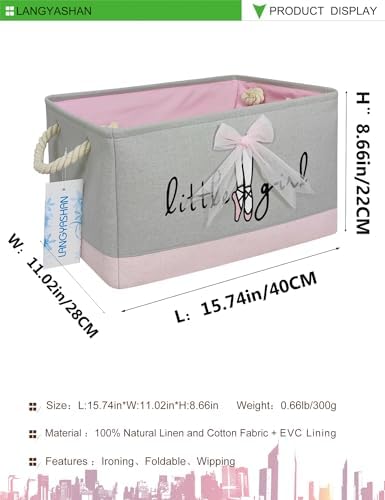 Rectangular Thick Pink Storage Bin Household - Image 2