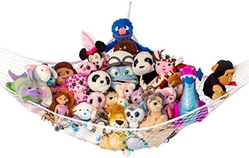 Extra Large Stuffed Animal Storage Hammock 1 Pack | Holds 12 lbs | Corner - Image 4
