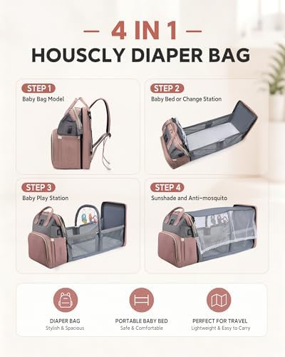 houscly Diaper Bag Backpack - Image 3