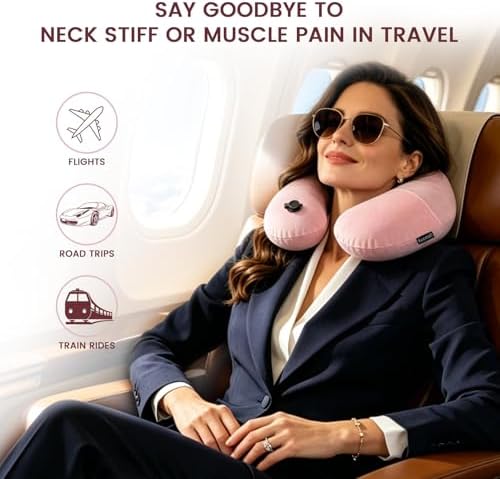 Keemall Inflatable Travel Neck & Shoulder Pillow - Image 6