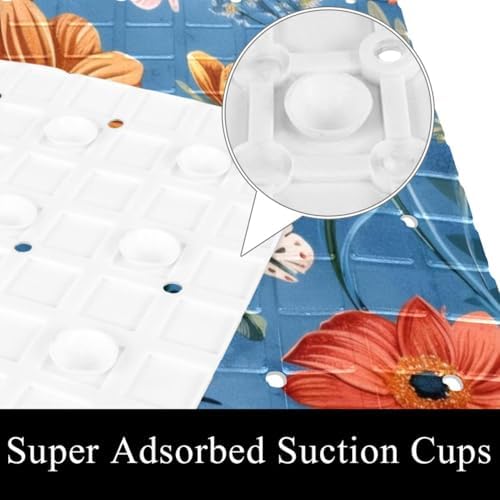 Shower Mat Bathtub Mat, 26.8x15.1 inch, Non-Slip Bath Mat - Image 3