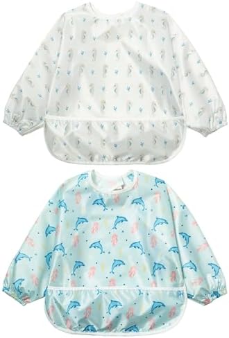 Little Dimsum Long Sleeve Bib for Baby Infant Toddler 6-36 Months by LittleDimsum