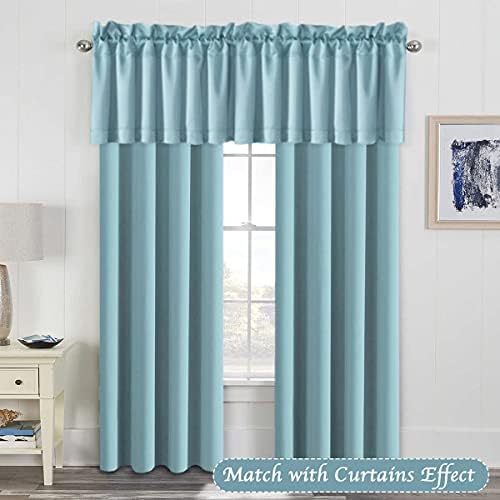 H.VERSAILTEX Blackout Valances for Windows, Kitchen Curtains Valance for Living - Image 3