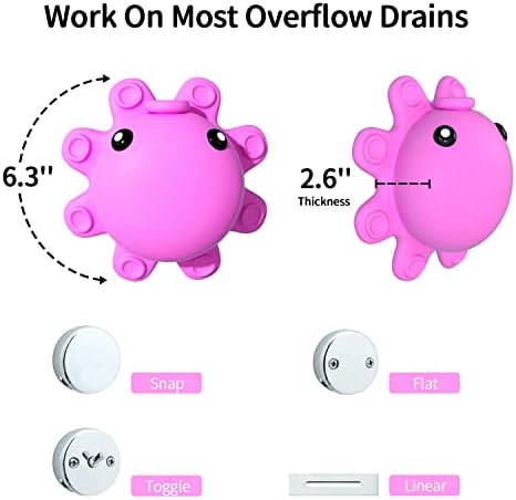 Silicone Bathtub Overflow Drain Cover - Image 4
