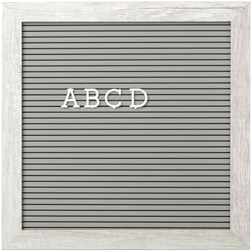 Kate & Milo 10" x 10" Rustic Gray Letterboard Set by KateMilo