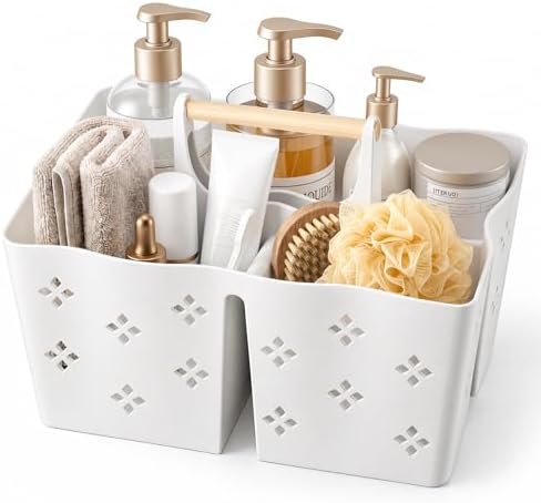 GVY Plastic Shower Caddy Portable, Large Capacity Shower Basket by GVY