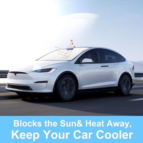 TINGLU Sun Shade for Tesla Model S 2012-2025 2026 Accessories Windshield Sun - Image 5