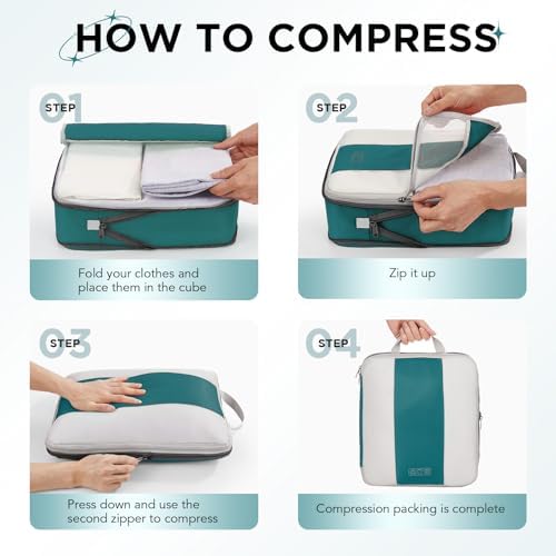 OlarHike 10 Set Compression Packing Cubes - Image 3