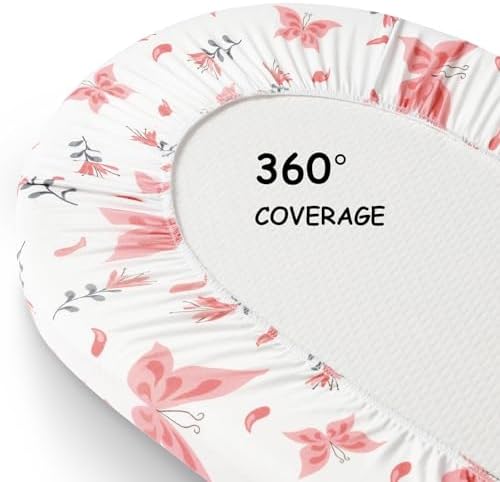 Yoofoss 3-Pack Bassinet Sheets for Girls Universal Fit - Image 7