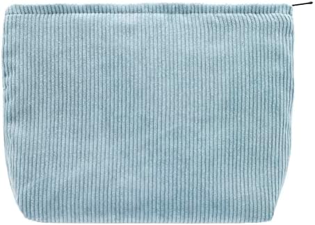 PAZIMIIK Makeup Bag Large Zipper Corduroy Make Up Pouch by PAZIMIIK