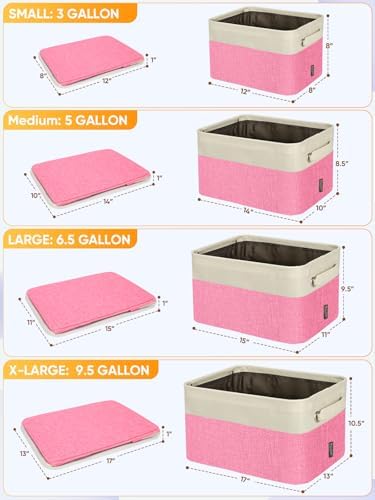 BALEINE 4 Pack Fabric Closet Storage Bins - Image 2