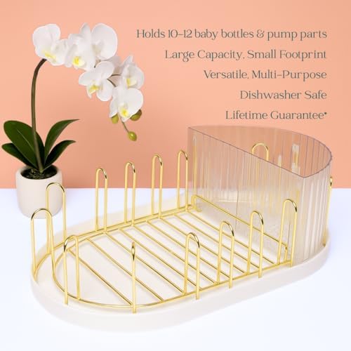 Winnie & Lu Baby Bottle Drying Rack, Stainless Steel Rack - Image 2