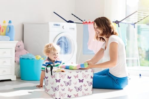 Essme Rectangular Butterfly Baskets, Kids Storage Basket - Image 3