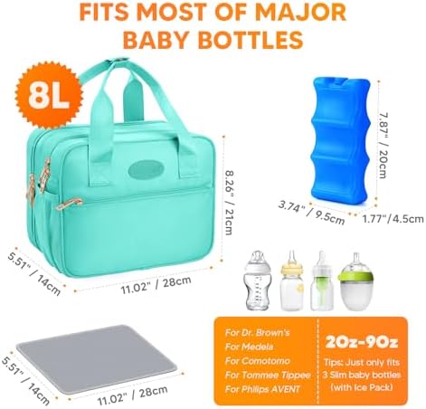 PIIOSER Breastmilk Cooler Travel Bag - Image 4