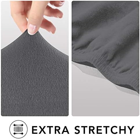 PureFit Super Stretch Chair Covers Fleece Couch Covers - Image 4