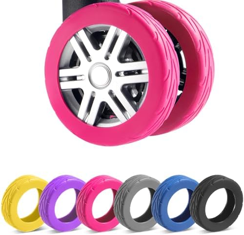 8Pcs Upgrade Luggage Wheel Covers, Travel Accessories by Wanzhuango