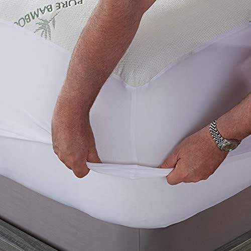 Queen Mattress Protector by PURE BAMBOO, Waterproof - Image 5