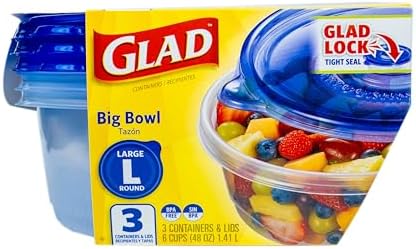 Glad GladWare Big Bowl Food Storage Containers, 48 Oz - Image 2
