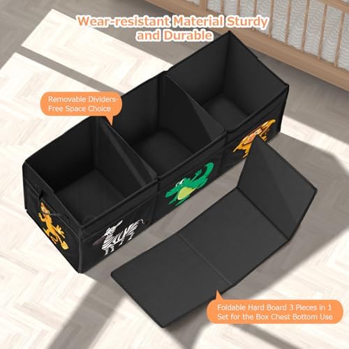 YOHOOLYO Extra Large Collapsible Sturdy Toy Box Storage Organizer - Image 5