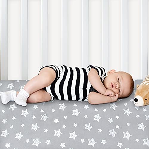 Pack and Play Sheets Boy, Mini Crib Sheets, Stretchy Playard Fitted Sheet - Image 6