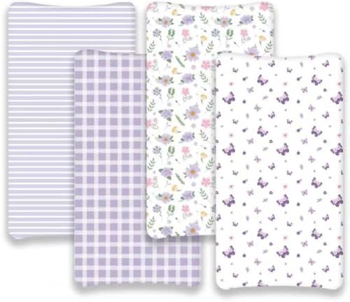4 Pack Butterfly Baby Crib Sheets - Image 2