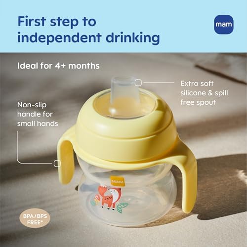 MAM 5oz Starter Sippy Cup, Extra-Soft Spill-Free Spout 4+ Months, 1 Pk - Image 2