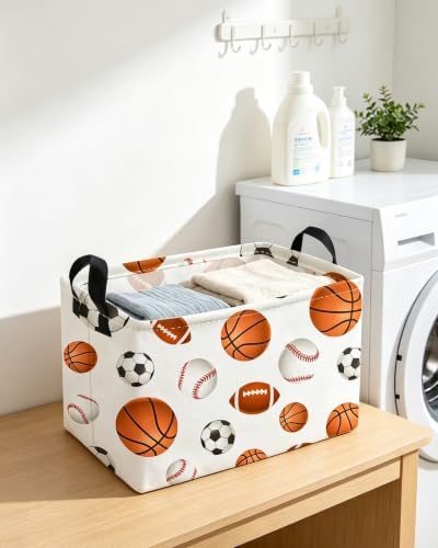 Essme Rectangular Kids Baskets, Ball Storage Box, Cute Basket - Image 5