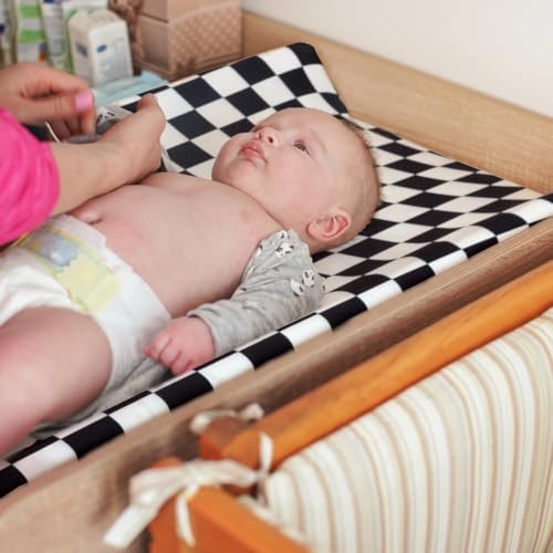 4 Pack Checkered Plaid Crib Sheets Neutral Breathable Buffalo Check Fitted Baby - Image 2