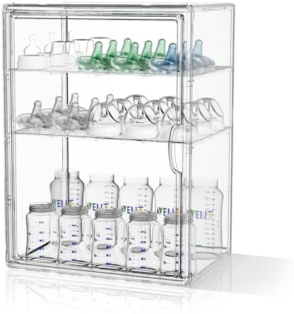JOYZAN Clear Baby Bottle Organizer by MakeYourHomeOrganizedTidy