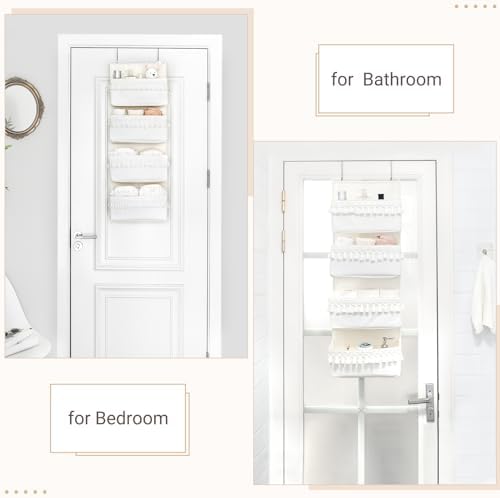 Dahey Over The Door Organizer 4 Pockets Hanging Behind Door Storage - Image 2