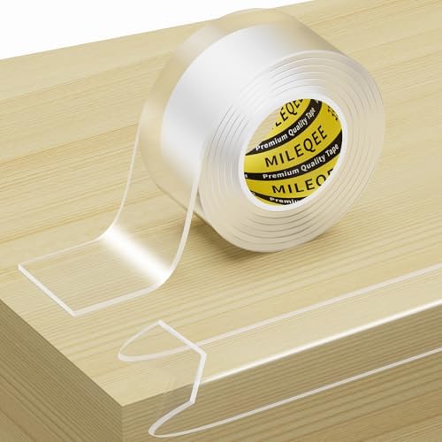 Clear Edge Protector Strip, 1 Pack x 1.57in x 3.28FT by MILEQEE