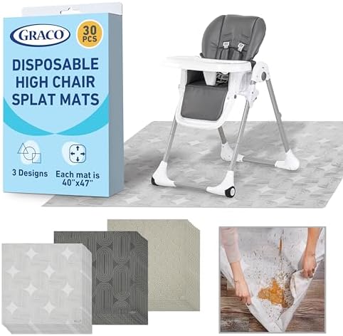Graco Baby Disposable Splat Mats, 30 Sheets by Graco