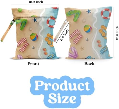 Wet Dry Bag Wet Bag for Swimsuit Water Proof Bags for Beach Wet Bags for Baby - Image 2