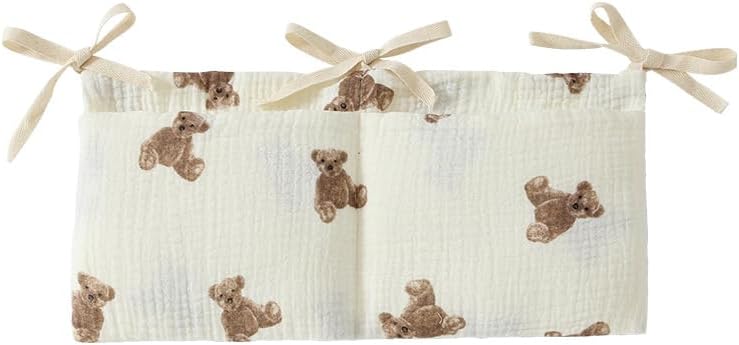 White Bedside Hanging Bags Milk Bottle Bib-Storage Crib Organizer Baby by Tustao