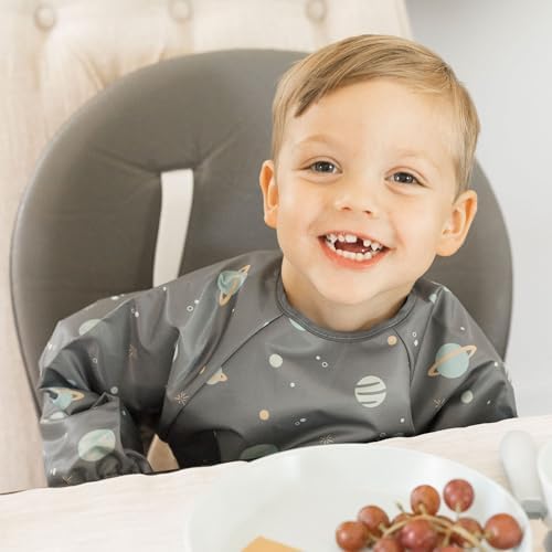 Tiny Twinkle Long Sleeve Bib for Babies & Toddlers | Waterproof Smock Bib for - Image 2