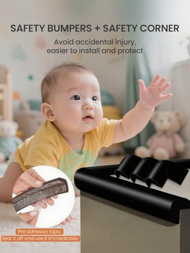 Baby Corner Protector Guards, 6.6FT 0.47'' Thick, Peel and Stick - Image 5
