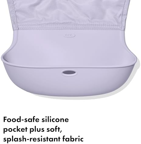 OXO Tot Roll-Up Bib, 2 Pack, Baby Registry Essentials - Image 3