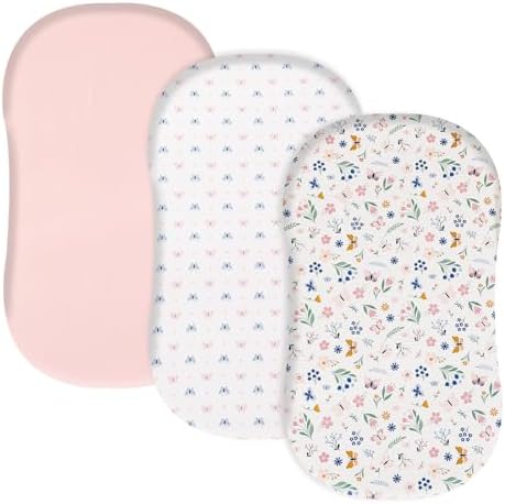 david's kids 3 Pack Bassinet Sheets, Ultra Soft Breathable Comfortable Baby by davidskids