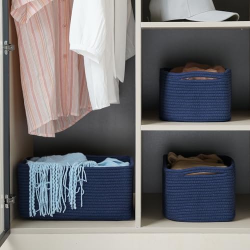 3 Pack Storage Baskets for Organizing, 13.7×9.5×6.3" - Image 3